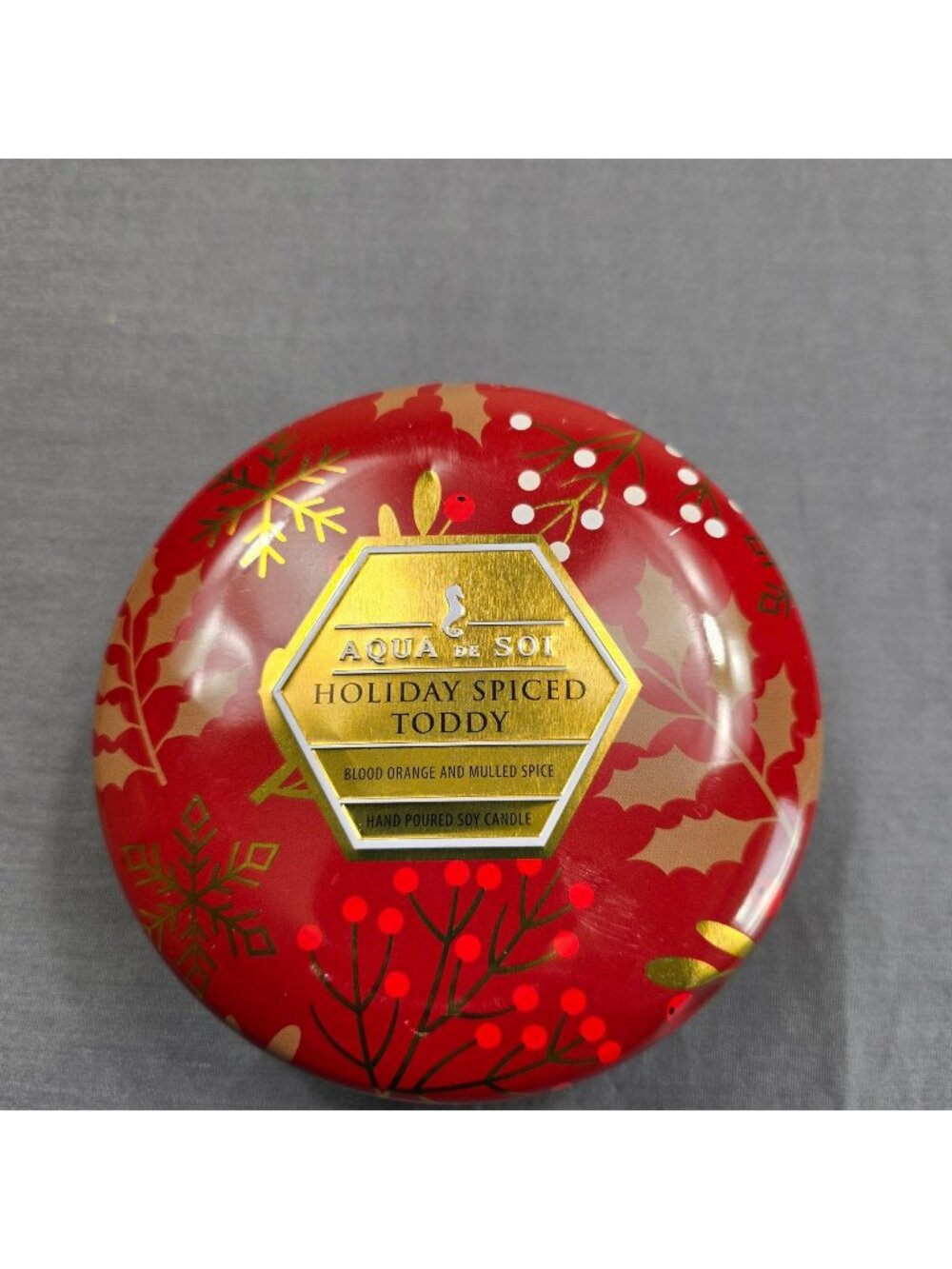 Aqua De Soi Holiday Spiced Toddy Soy Candle Hand Poured Festive 21 Oz Christmas
